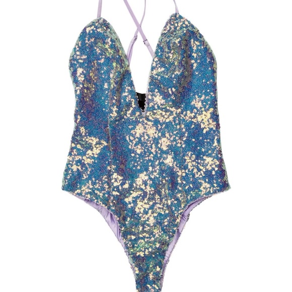 For Love and Lemons Glimmer Sequin Bodysuit - Picture 8 of 9